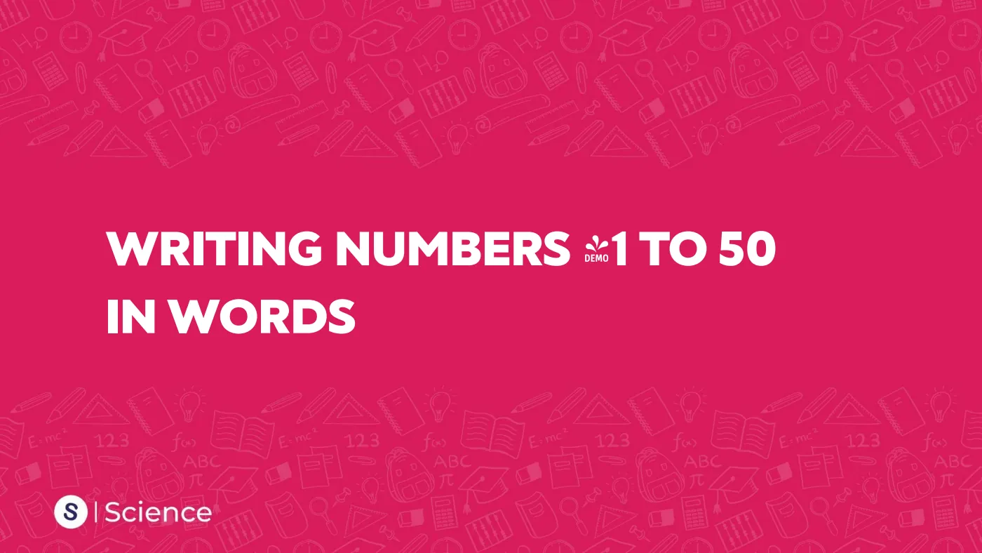 Numbers in Words — 21 to 50 — page 17 of 28